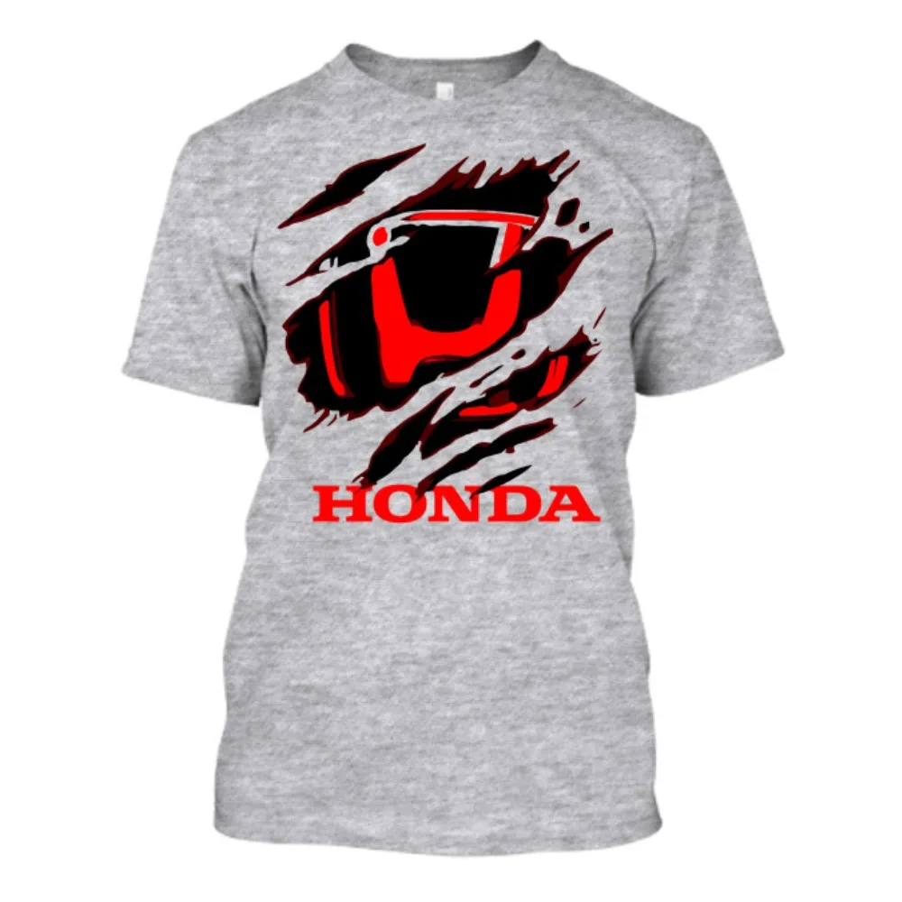

Honda Trendy Hot Items Men's Women's T-shirt Honda High-end Tee Summer Motorcycle Riding Off-road Basic Retro Spring Racing Top