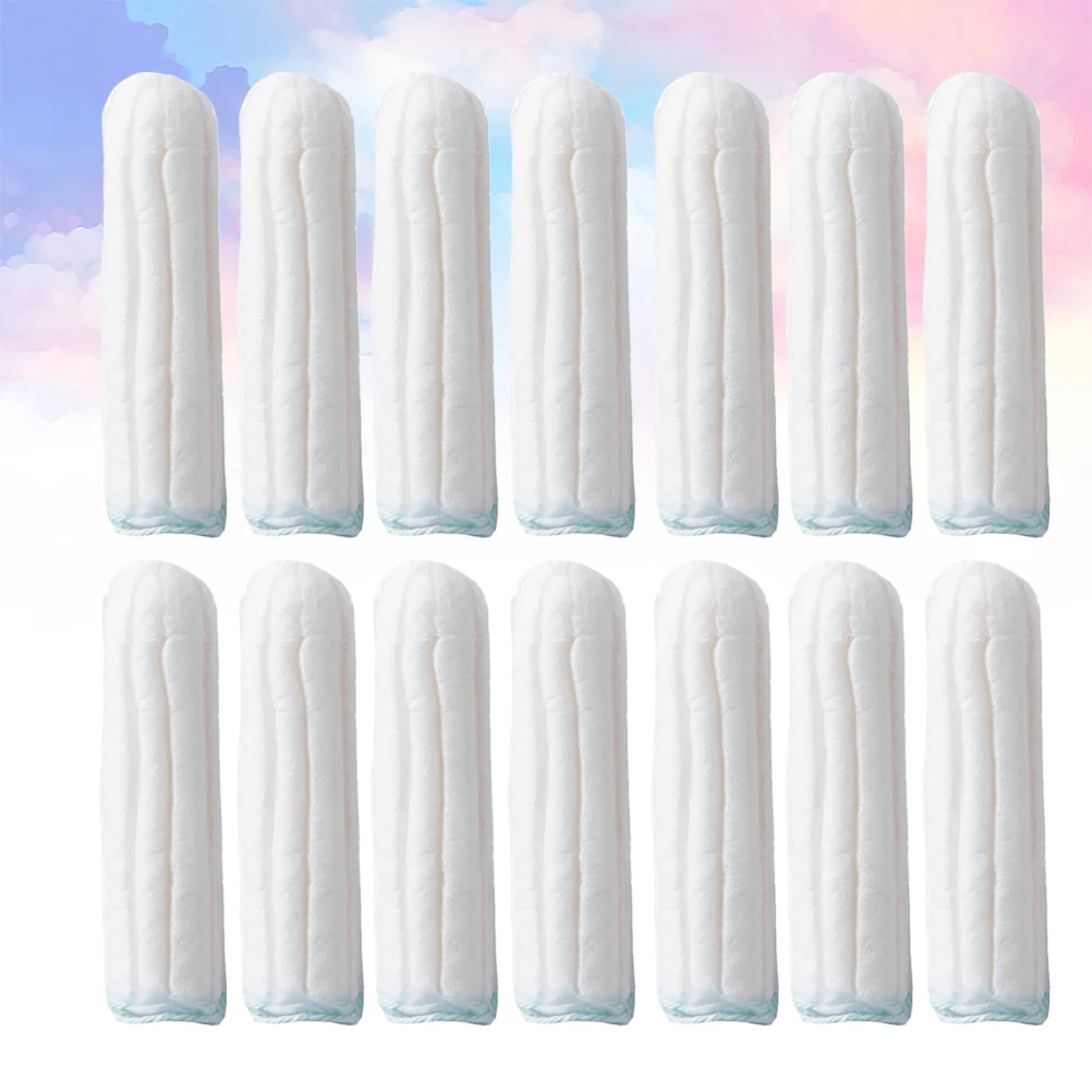 

Menstrual Pads and Tampons Set Organic Cotton Biodegradable Natural Unbleached Women Hygiene Applicator Swab
