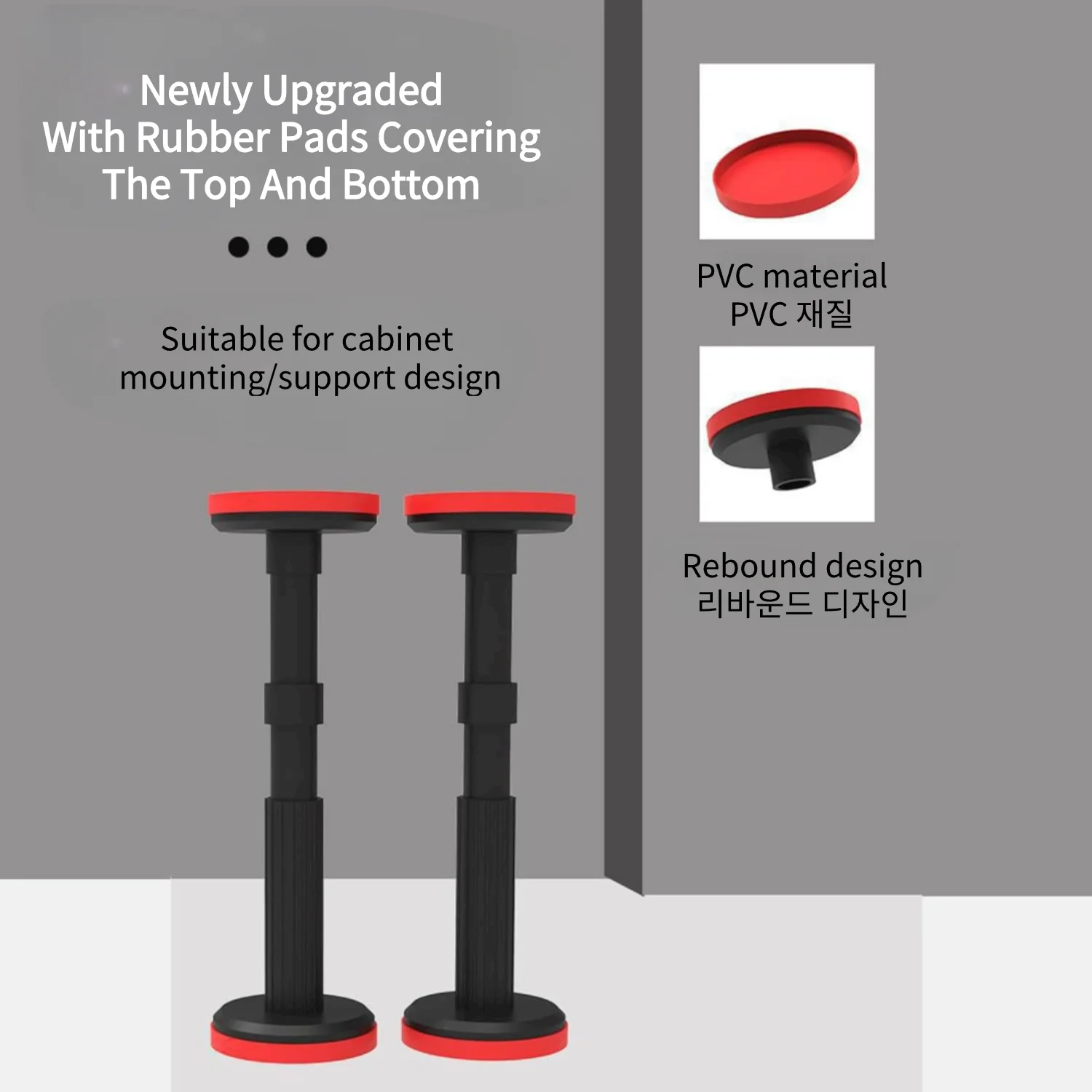 18-45cm Gabinete Jack Suporte Pole Pés Placa Lifter Ajustável Instalando Holder Mobiliário Jack Para Pesado Mobiliário Lift Tool