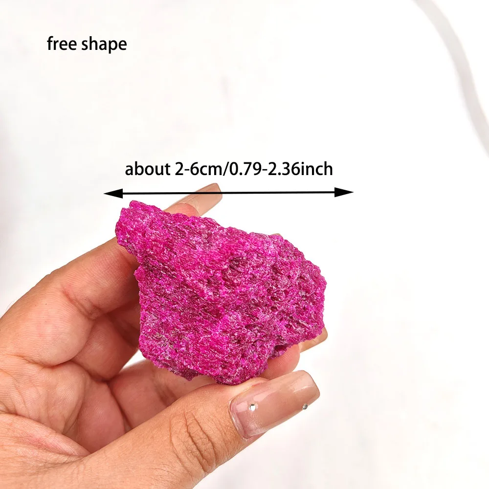 الحجر الأحمر روبي الأحجار الخام السائبة كريستال الكوارتز خزان الأسماك الأحجار الخام الأشعة فوق البنفسجية رد فعل الأحجار الكريمة لجمع بوهو الجمالية المعدنية الخام #3