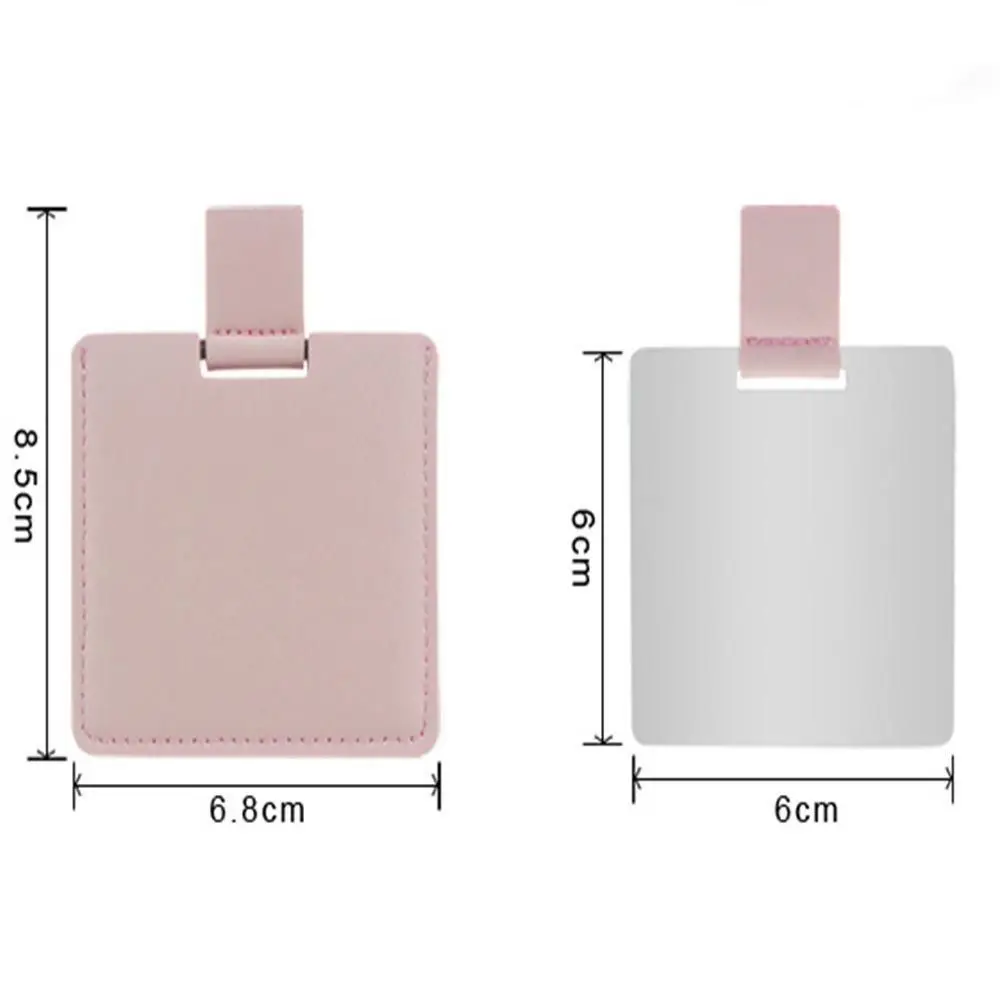 مرايا مكياج عالية الجودة قابلة للطي وغير قابلة للكسر، أدوات تجميل محمولة، مرآة جيب بلون سادة