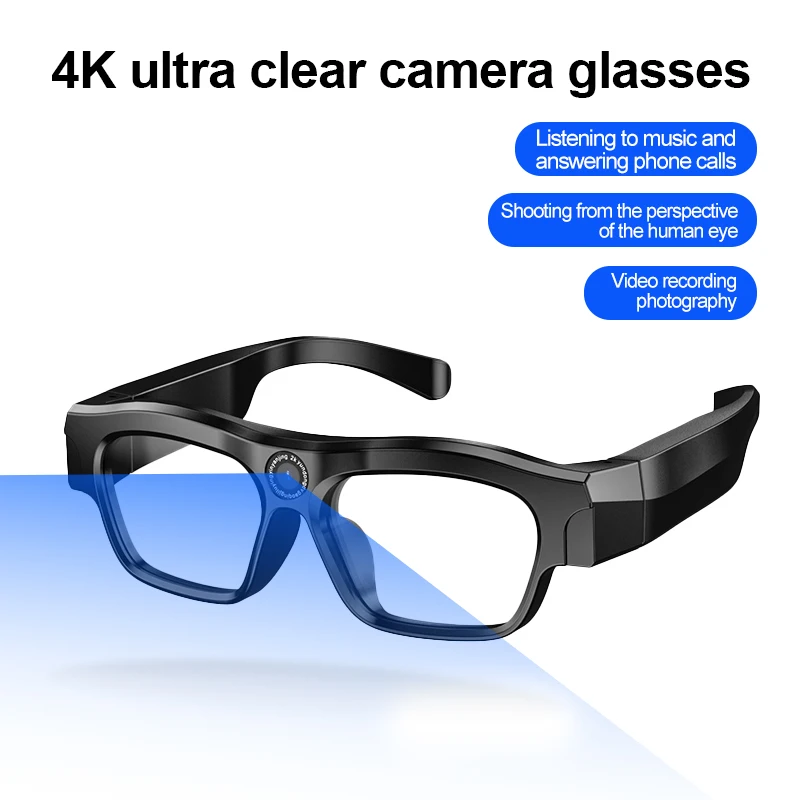 4K ultra clear Intelligent Wireless Bluetooth Glasses Camera HD Outdoor Driving Recorder Waterproof Multifunctional Sports Glass