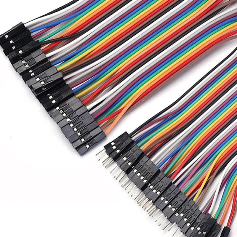 120 Stück 40P 10cm Jumper-Kabel-Set Elektronische Komponenten Stecker-zu-Stecker, Buchse-zu-Stecker, Buchse-zu-Buchse-Verbinder für Breadboard – Detail 4