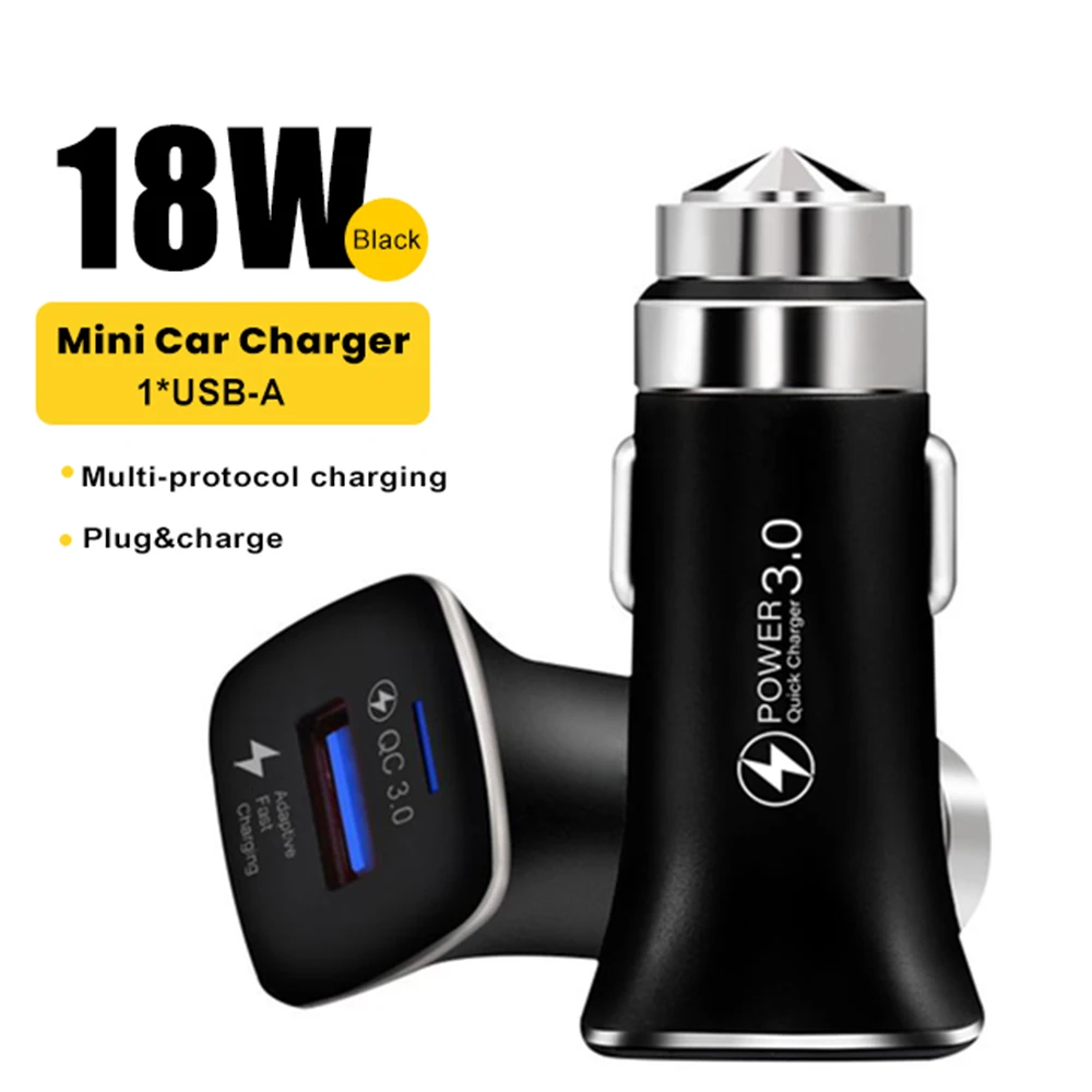 

EONLINE 1USB Car USB Quick Charge 3.0 Mobile Phone Charger 2USB USB Fast Car Charger for iPhone 15 14 Samsung Huawei Tablet