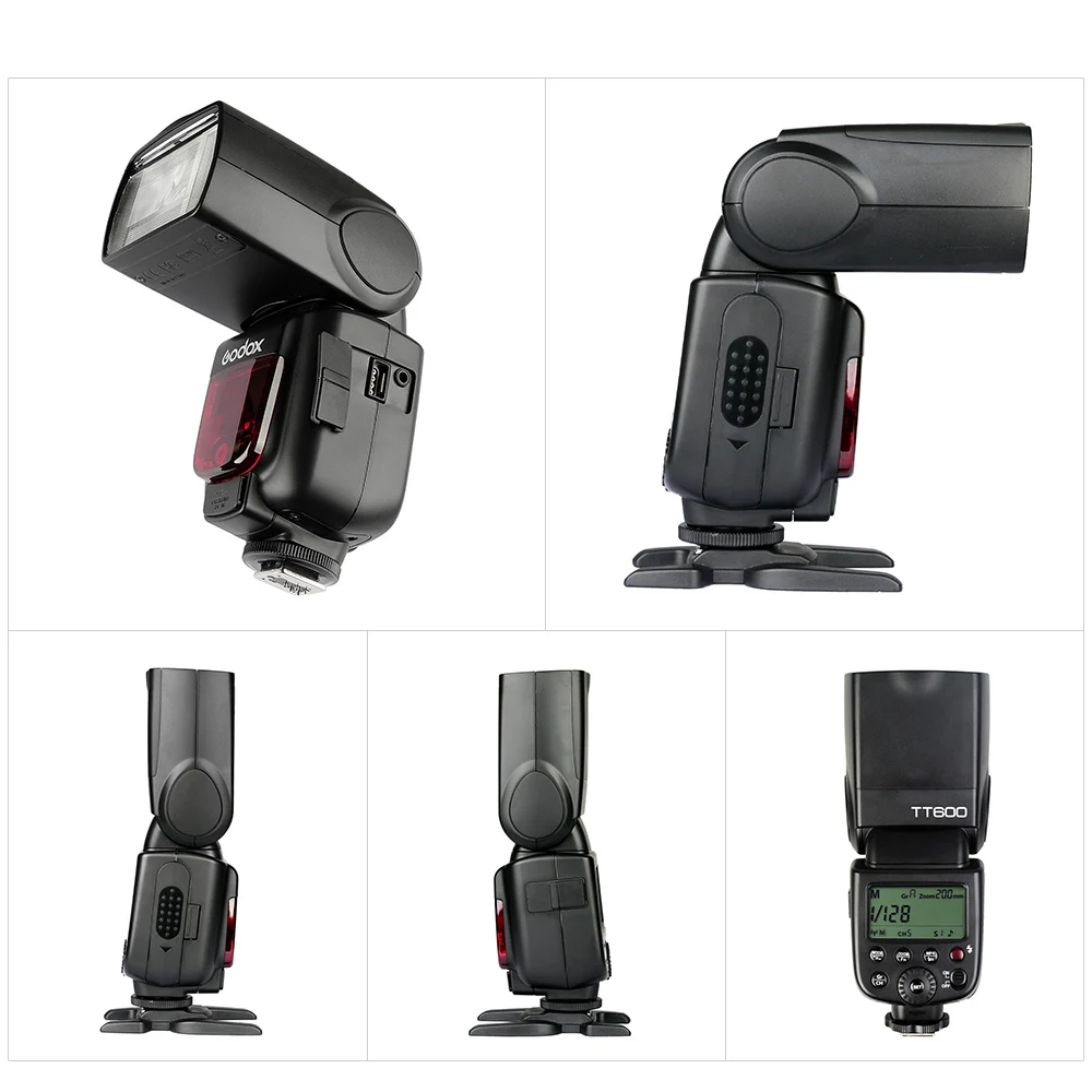 فلاش كاميرا Godox TT600 TT600-S 2.4G لاسلكي GN60 Master/Slave Speedlite لكاميرات Canon Nikon Sony Pentax Olympus Fuji Lumix