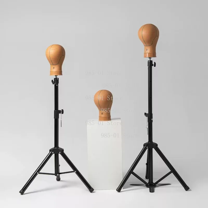 

21 22 23 Inch PVC Mannequin Head Cork Canvas Wig Making Display Styling Tool