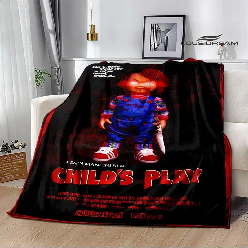 Horror movie Cult of Chucky printing blanket throw blanket thin blanket Warm and beautiful blanket