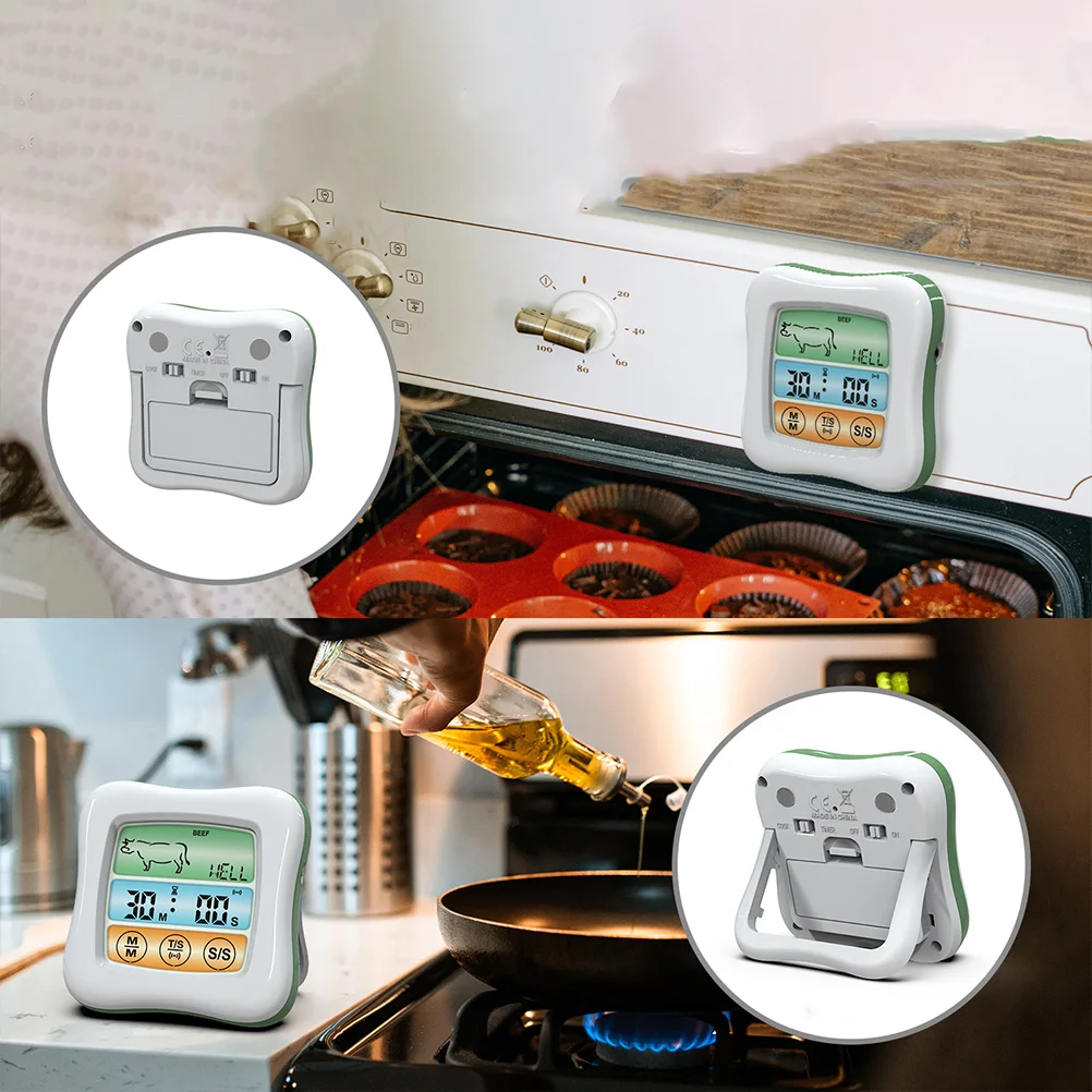

Touch Screen Food Thermometer 304 Stainless Steel Digital Kitchen Meat Cooking Tool Temperature Controller For Chicken Turkey