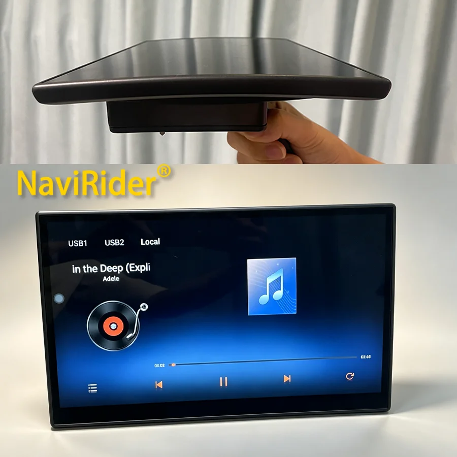S 3D Curved Screen 64GB Android Headrest Monitor For BMW 5 Series X5 F15 X6 F16 iX i5 i7 X3 X7 Rear Seat Entertainment System