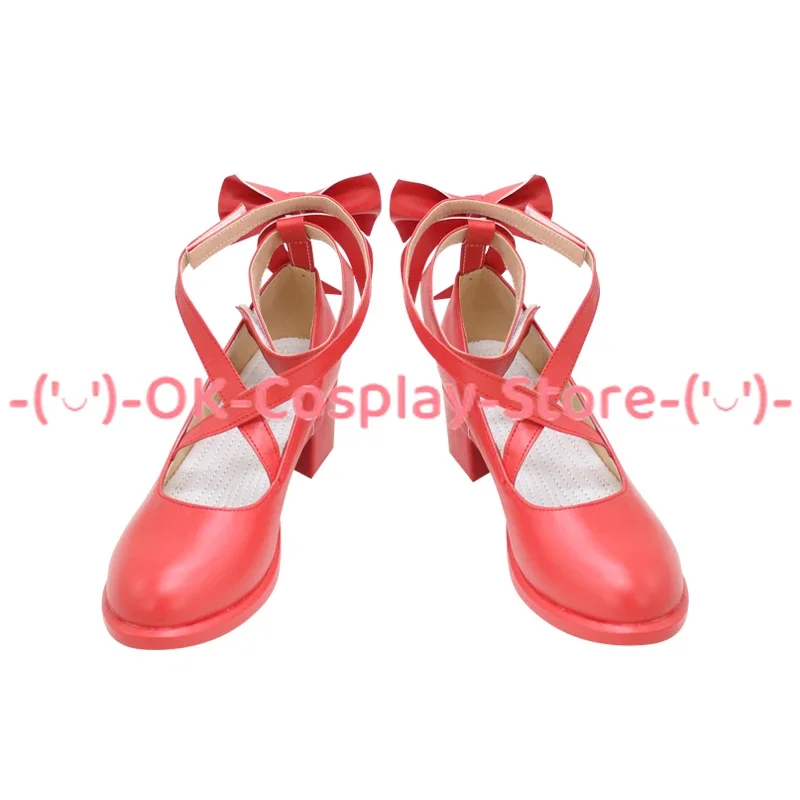 Anime Puella Magi Madoka Magica Kaname Madoka Cosplay Shoes PU Leather Shoes Halloween Carnival Boots Cosplay Props Custom Made