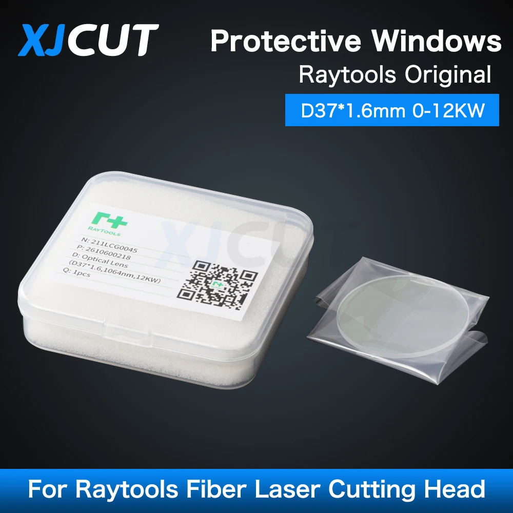 10Pcs/lot Raytools Original Protective Windows 37x1.6mm 211LCG0045 12KW Laser Lens For Raytools BM115 Fiber Laser Cutting Head