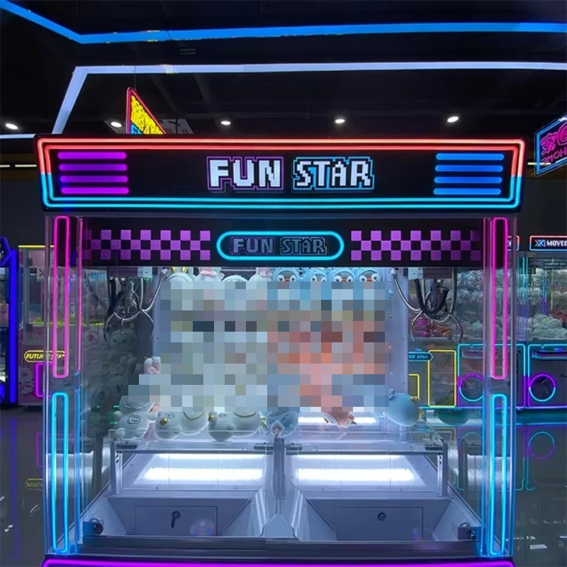 Custom 2 Players Commercial Claw Crane Machine,Coin Operated Catching Vending Machine With Bill Acceptor,Amusement Arcade Device