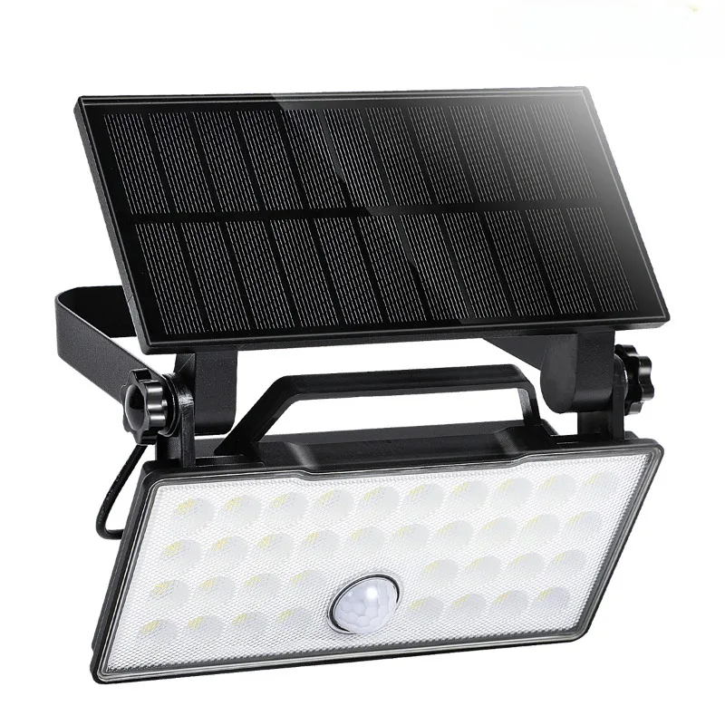 

New Portable Solar Motion Sensor Lights Outdoor 3in1 LED IP65 Waterproof Floodlight 3 Modes Work Camping Yard Garden Wall Light