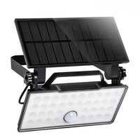 New Portable Solar Motion Sensor Lights Outdoor 3in1 LED IP65 Waterproof  Floodlight 3 Modes Work Camping Yard Garden Wall Light