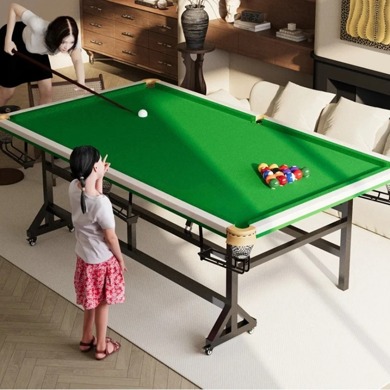 Billiard Table 2-in-1 Home Indoor Small Pool Table Training Foldable Adult Practice