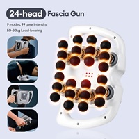 24-Head Fascia Gun Muscle Massager Gun High Frequency Neck Waist Massage Machine Neck Shoulder Relax masajeador