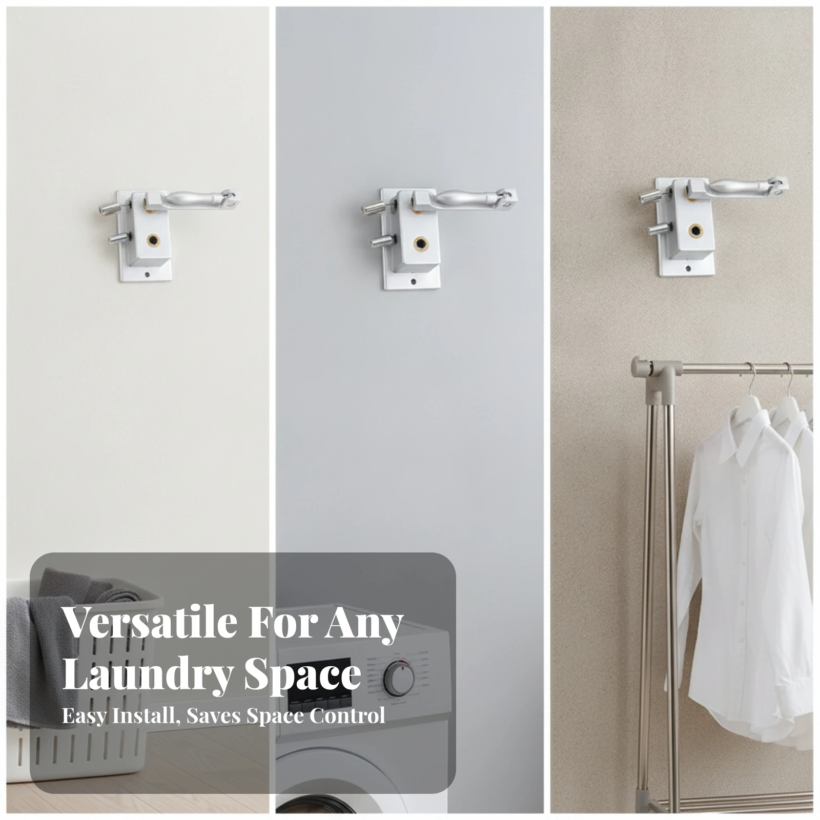 Drying Rack Handle Aluminum-Alloy Drying Rack Crank with Handle Hardware Smooth for Homeowners, Laundry Room, Balcony