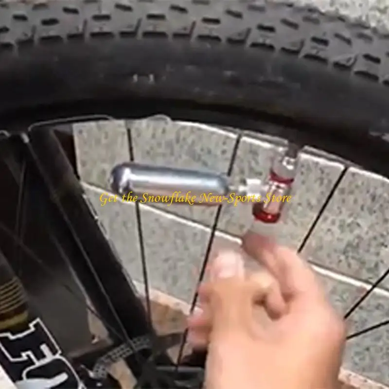 

E56D CO2 Надувная головка Велосипедный шинный насос Замена CO2 Велосипедный шинный насос Наполнитель шин