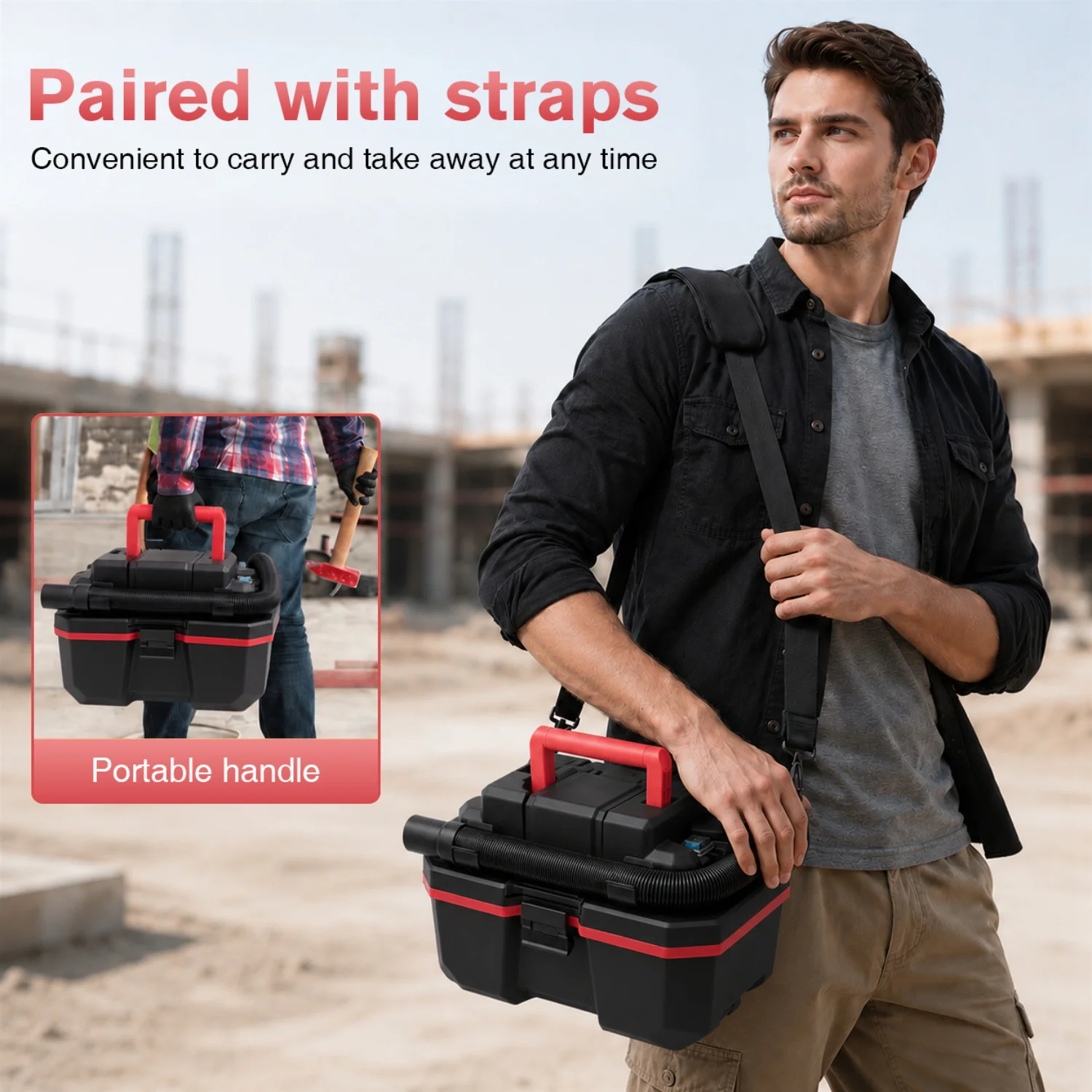 Cordless Brushless Multi-Functional Wet Dry Blow Vacuum Cleaner for Lidl Parkside X20V Team Lithium Battery for Home Garage Car