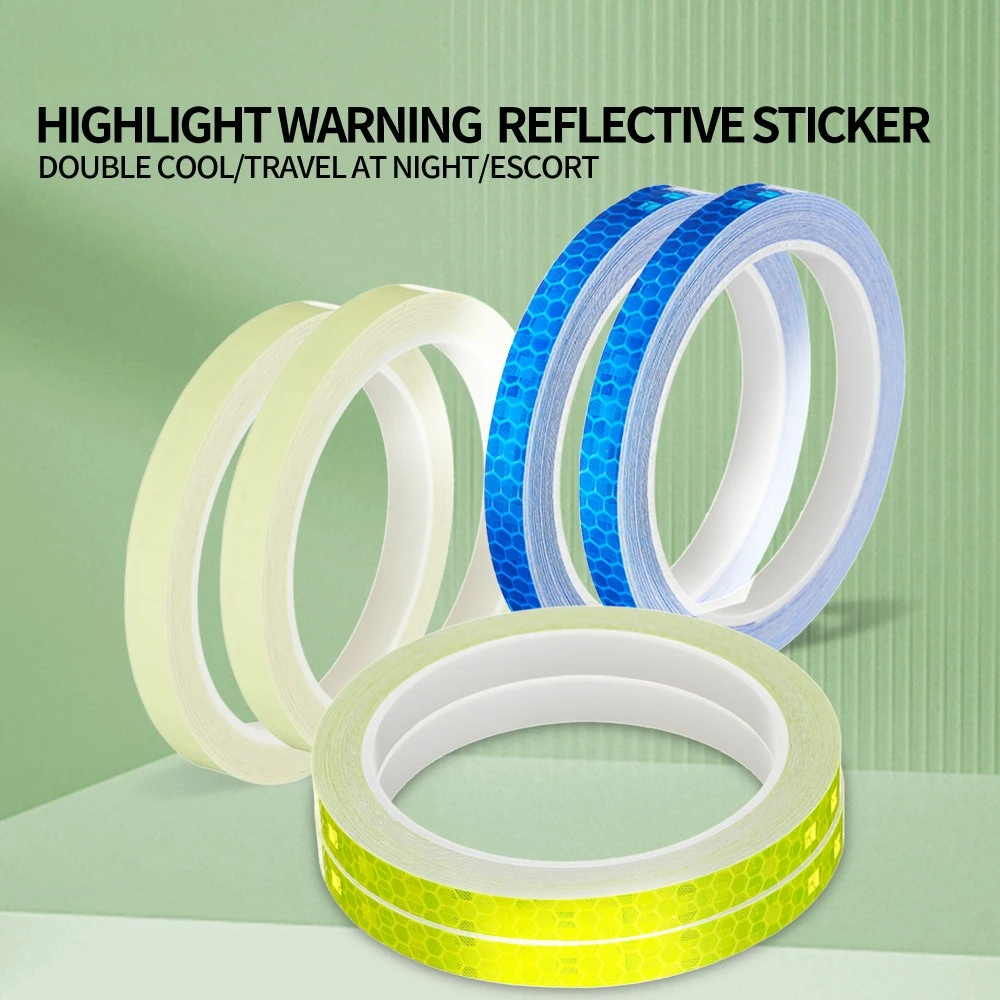 

Светоотражающая наклейка для велосипеда, шлем для электровелосипеда, светящийся автомобиль, украшение обода велосипеда, светоотражающие аксессуары для безопасности колес