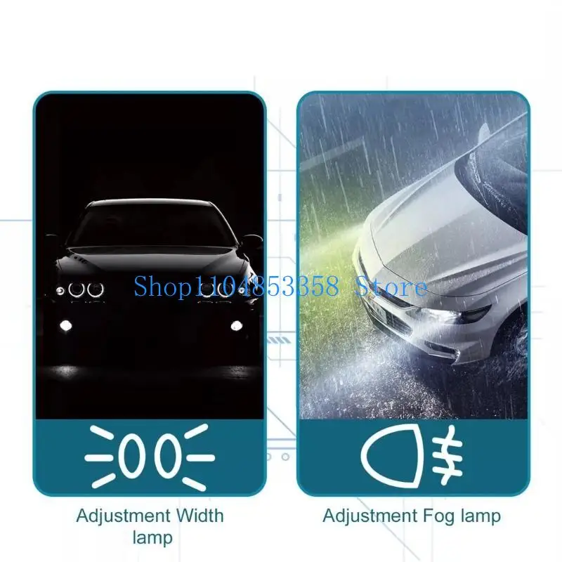 

652F Replacement Main Light Head Lamp Control Switch Auto Accessory Headlight Fog Lamp Main Light Switch Control for 95-03