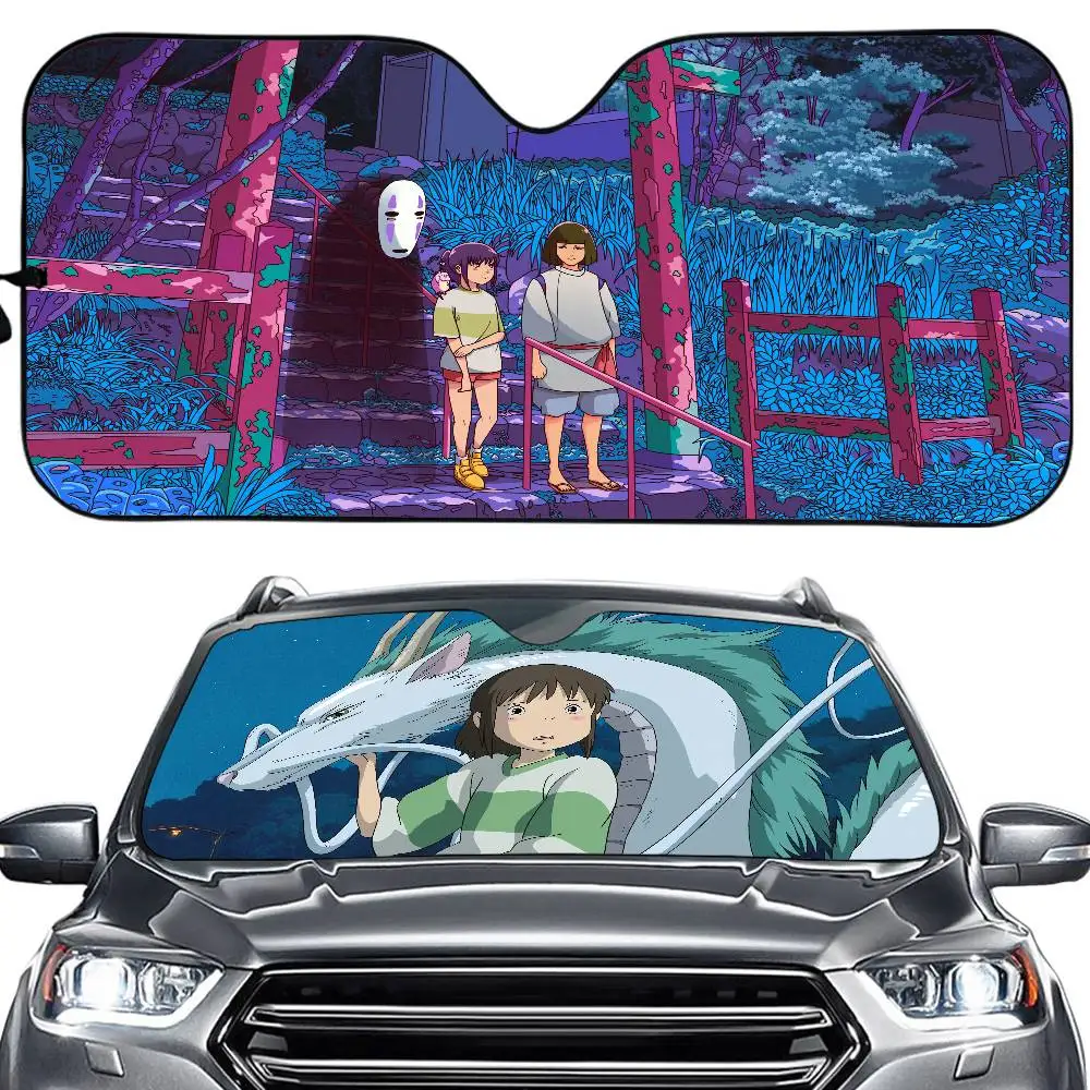 

S-Spirited A-Away Sunshades Reflector Anti UV Protector Custom Car Sunshade Auto Sunshade Universal Sun Shade Summer 2025