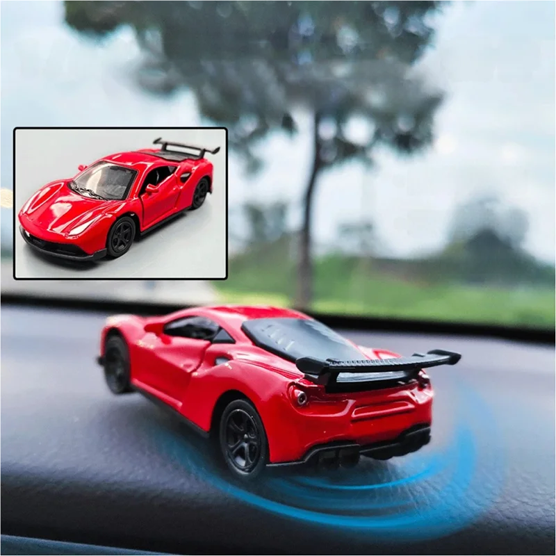 Drifting Car Dashboard Ornament Spin Classic Supercar Model Rotation Creative Racing Super Car Decoration Akcesoria wewnętrzne