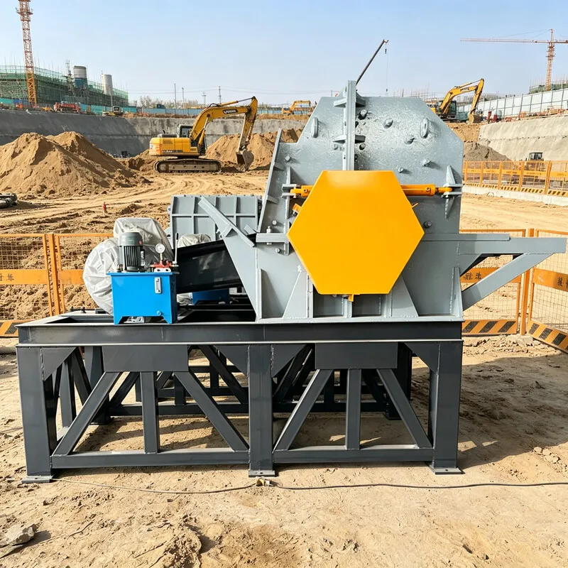 Customized High Capacity Scrap Metal Crusher 50HP Motor Full Automatic Feeding & Discharging Heavy Duty Plant