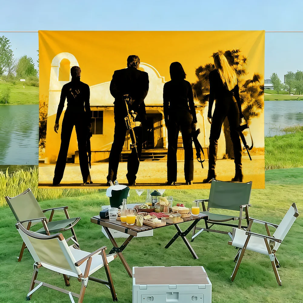 K-kill Bill Movie Gogo Yubari Flag Wall Decorations Home Decor Suitable For Living Rooms Bedrooms Dormitories Parties Holidays