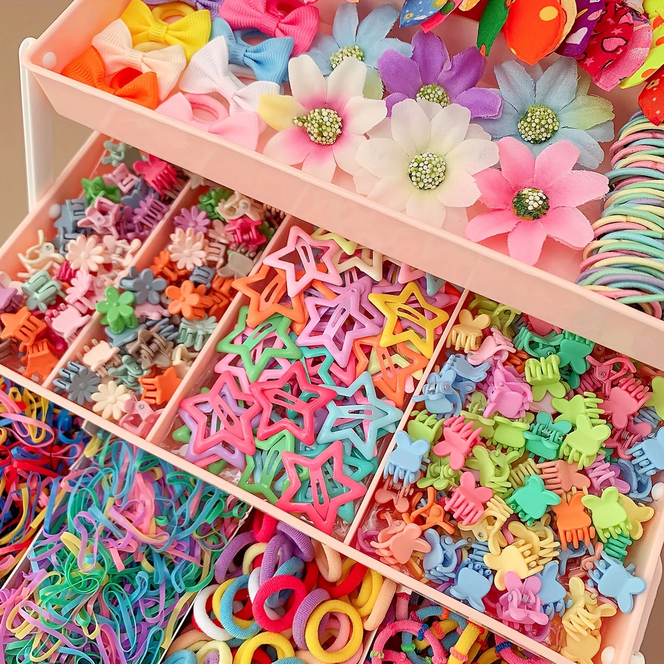 1005 Stück Süße Mädchen-Schmetterlings-Haarspangen, Blumen-Haarspangen-Set, geeignet für den täglichen Gebrauch und besondere Anlässe. – Detail 6