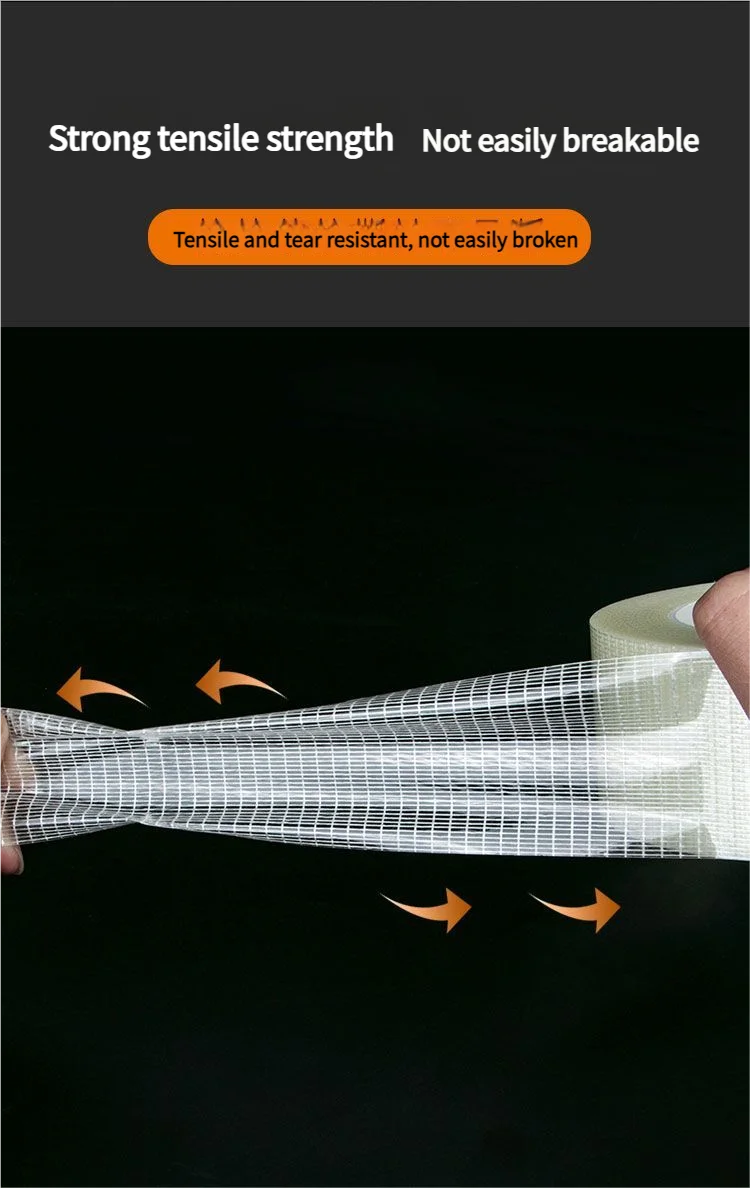 Gitterfaserband Lithium-Batterie-Pack Isolierband Glasfaserband Transparent Einseitig Klebend Abdichtung Verpackung Fixierung – Detail 6