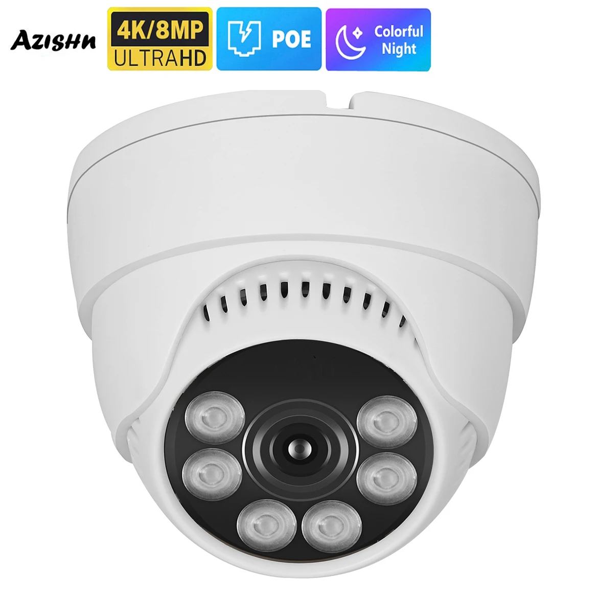 كاميرا مراقبة CCTV بزاوية واسعة ، رؤية ليلية ملونة للمنزل ، 8MP ، IP ، صوت ، داخلي ، POE ، H.265 ، 4K ، 5MP ، 4MP ، 2.8 مللي متر