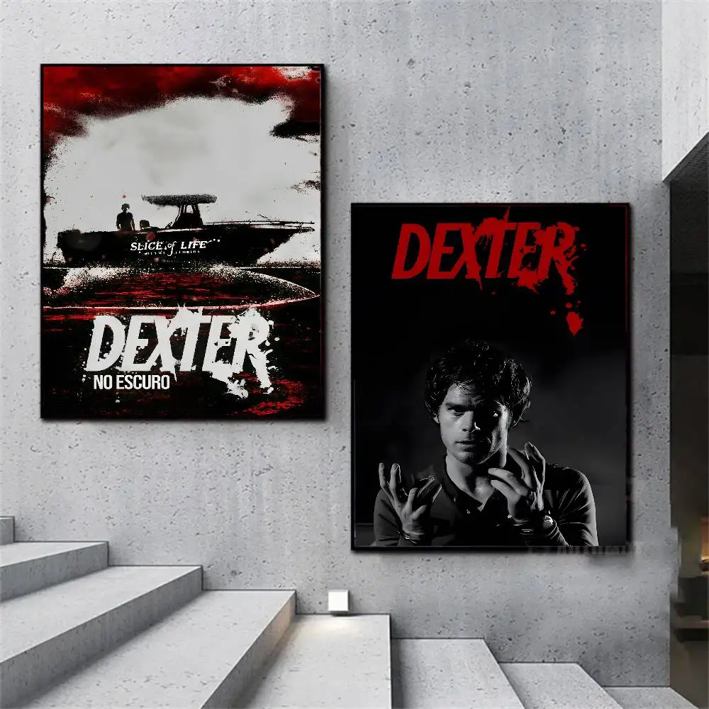 ملصق Dexter Morgan ملصق فني عالي الوضوح ذاتي اللصق مقاوم للماء لتزيين المنزل