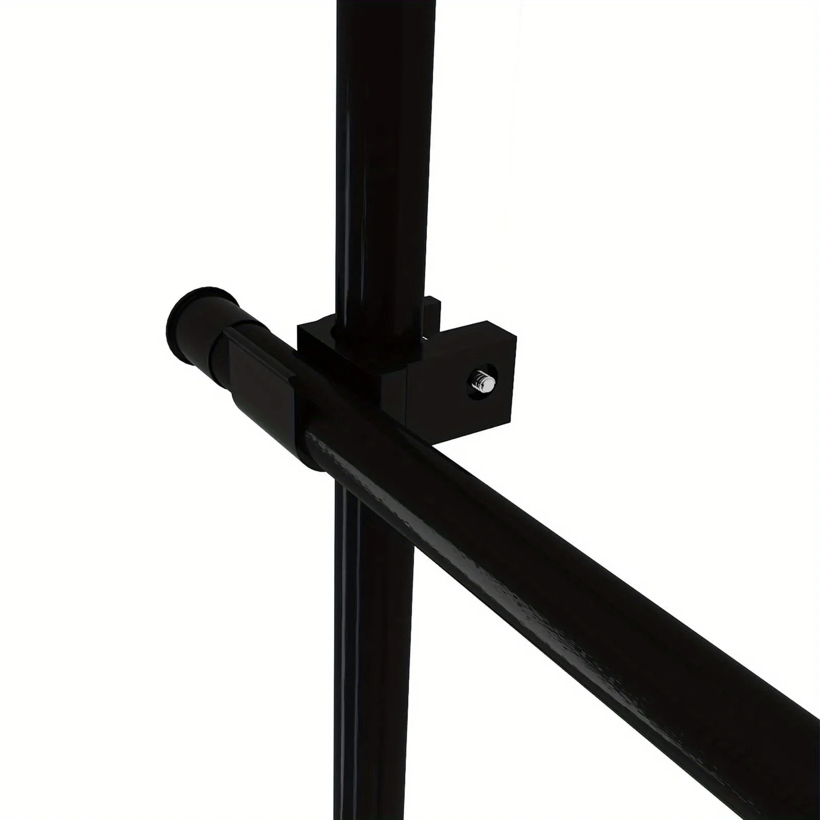 منظم خزانة من الفولاذ المقاوم للصدأ بطبقتين - رف ملابس لتخزين شماعات الملابس، حل موفر للمساحة لخزائن الملابس