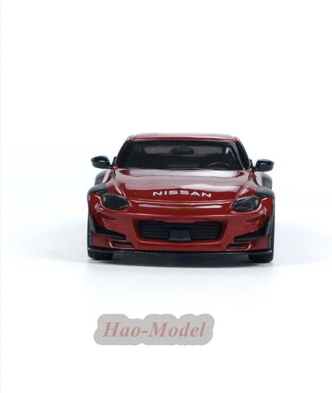 MINIGT 1/64 Dla Nissan Z Pandem Model samochodu Stop Diecast Metal Symulacja Zabawki Chłopcy Prezenty urodzinowe Hobby Wyświetlacz Ozdoby Czerwony