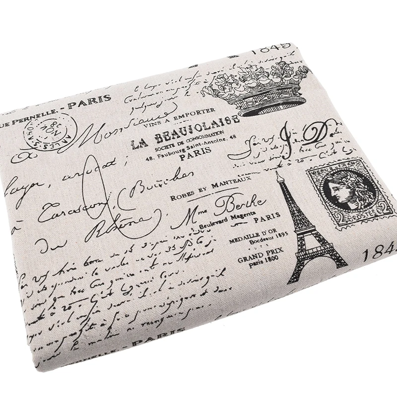 Хлопчатобумажная льняная ткань с набивным рисунком для пэчворка своими руками, квилтинга, шитья, дивана, скатерти, мебельного чехла, ткани, занавески, сумки, Sus