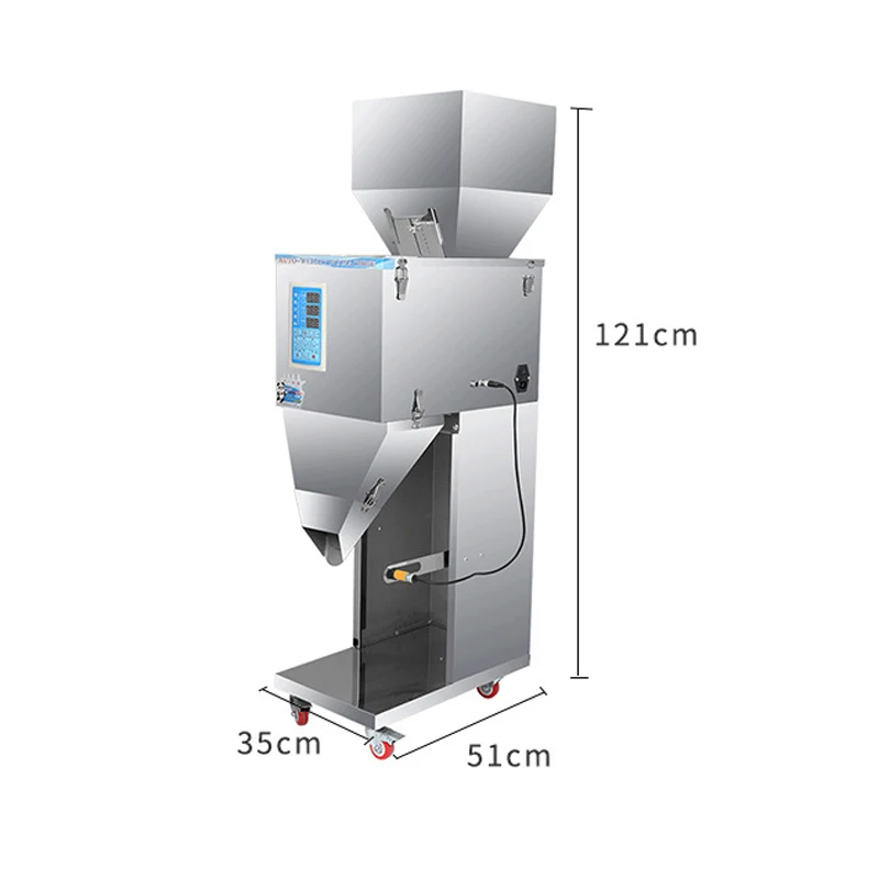 Mesin distribusi pengukur berat dari kapasitas besar biji-bijian bubuk bubuk kacang perlengkapan memperbaiki