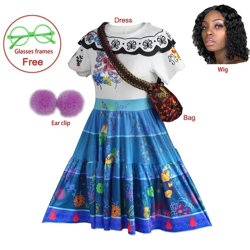 فستان حفلات للنساء والفتيات من NO4 Encanto فساتين تنكرية إيزابيلا مادريجال ملابس الأميرة الكرتونية أنيمي ميرابيل B VOCOS