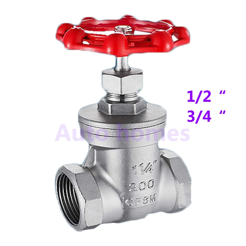 Zasuwa ze stali nierdzewnej 1/2 "3/4" BSP kobieta zawór wodomierz zawór przełączający