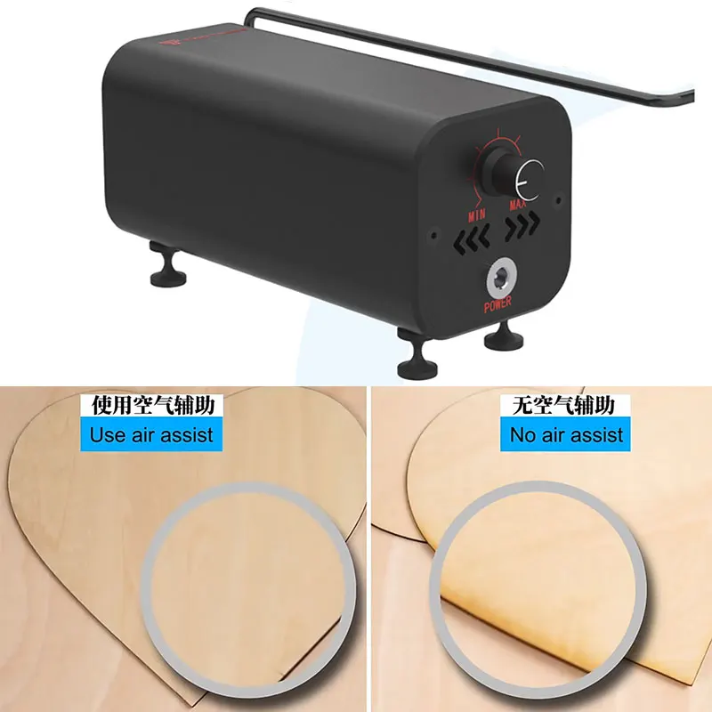 36W Air Pump Airflow Assist Kit 10-30L/Min Air Assist System Remove Smoke and Dust for Laser Engraver Cutter Machine