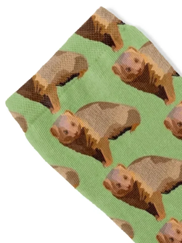 D مخصص لجوارب القزم منغوز للشتاء الدافئ المضادة للانزلاق جوارب كلاسيكية أساسية للفتيات والرجال