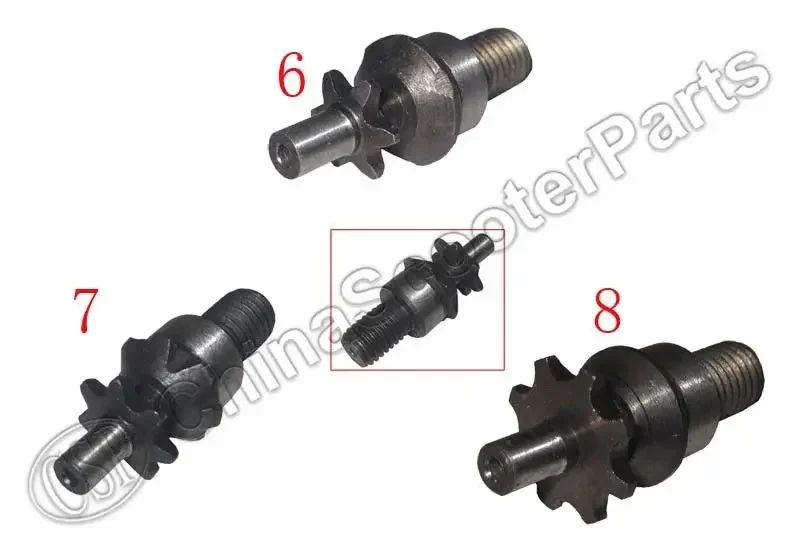 6 7 8 Zębatka przednia 6T 7T 8T 47CC 49CC Mini Moto Pocket Dirt Pit Bike ATV 25H T8F 10MM Gwint