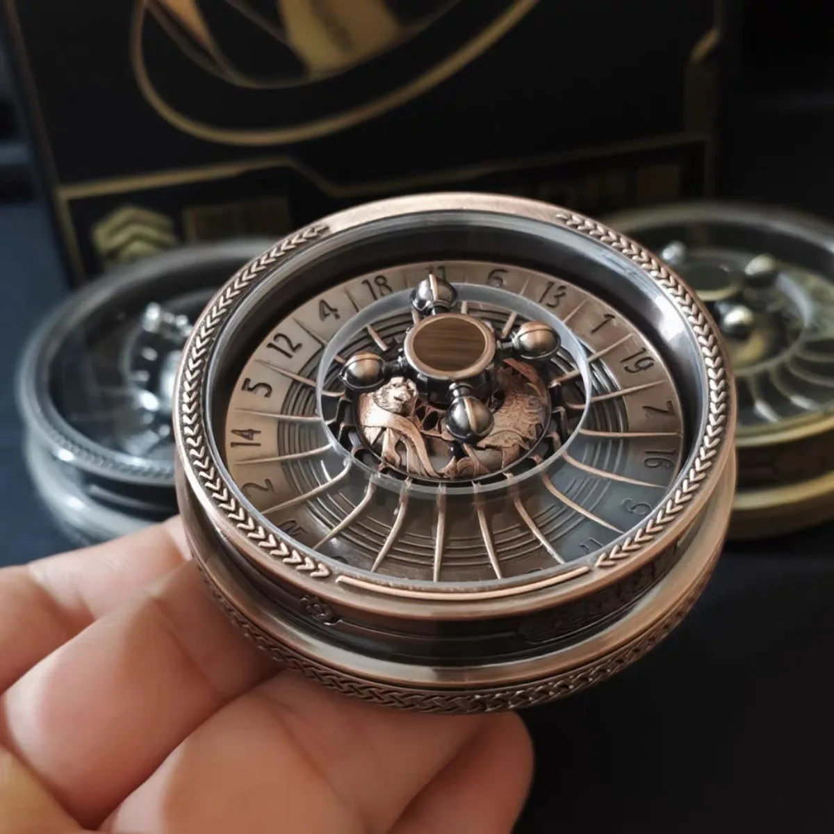 JYEDC Mechanischer Spinner aus Metall, Fidget Spinner, Desktop-Spielzeug zum Stressabbau
