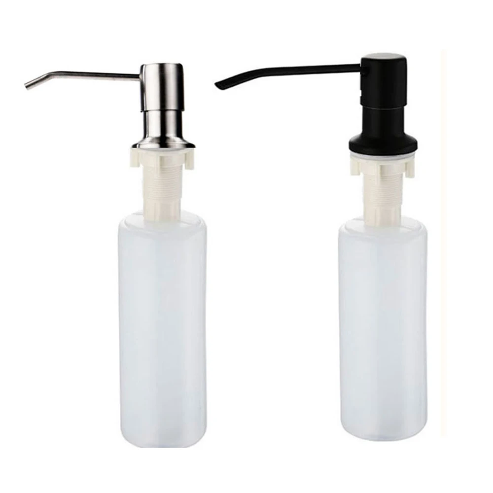 Dispenser Soap Bathroom Accessories 300cc Soap Shampoo Dispenser Kitchen Dishwashing Liquid Soap Pump Dispenser Stainless Steel