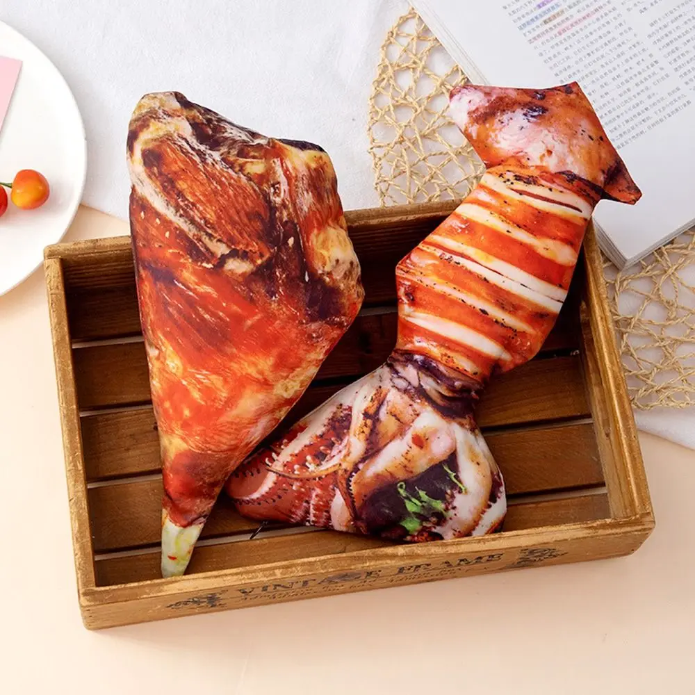 

Pig's Trotters Meat Pencil Case Realistic Drumstick Carp Fish Shape Pen Bag Simulation Food with Zipper Stationery Bag