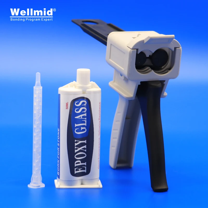 Stone Glue EPOXY GLASS Adhesive Bonding Ceramic Granite Marble Natural Synthetic Transparent Odourless Waterproof 3LB AB Glue