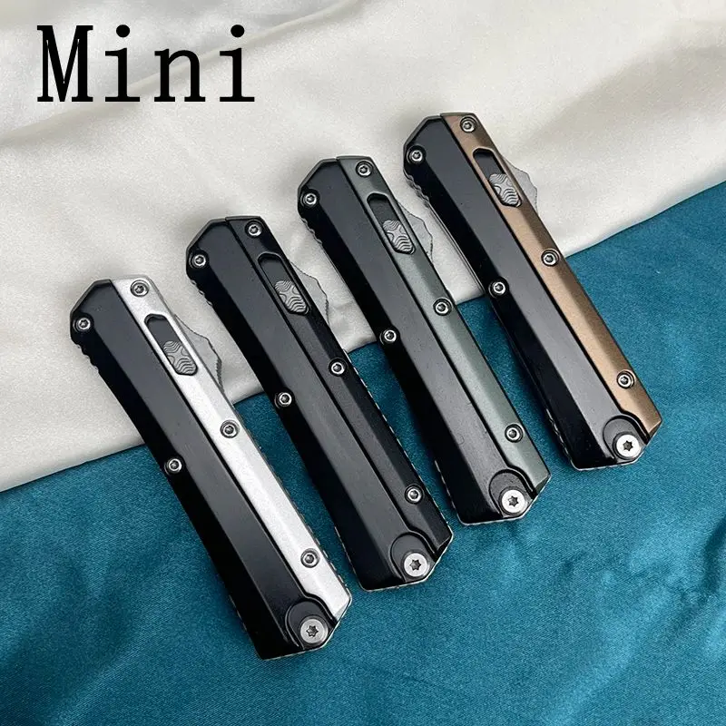 

Mini Glykon Knife Micro OTF Tech Knives M390 Blade EDC Self l Pocketknives Zinc Aluminum Alloy Handle Top DefenseTacti