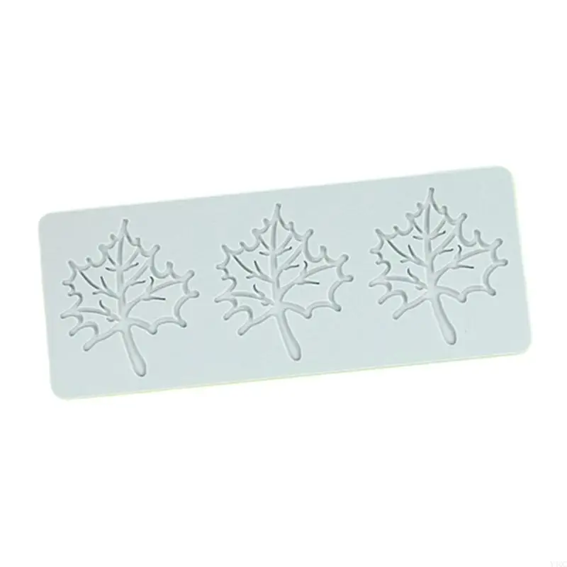 Silicone Fondant Molds Maple Lace Embossing Mat Cake Decorating Molds Y4QC
