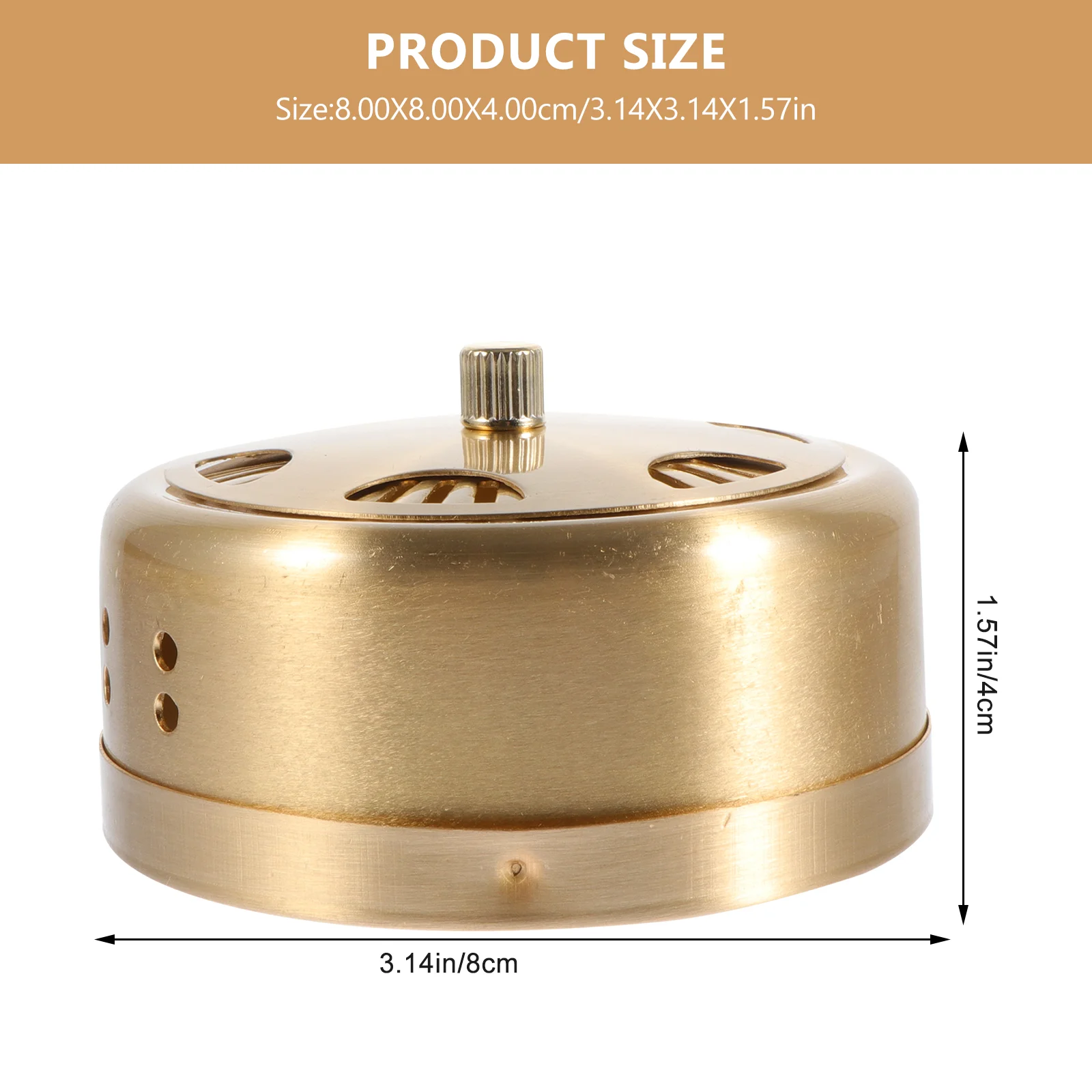 Moxibustion Device Moxa-stick Massage Box Creative Massager Tool Case Convenient Holder Copper Moxa-wool Tank