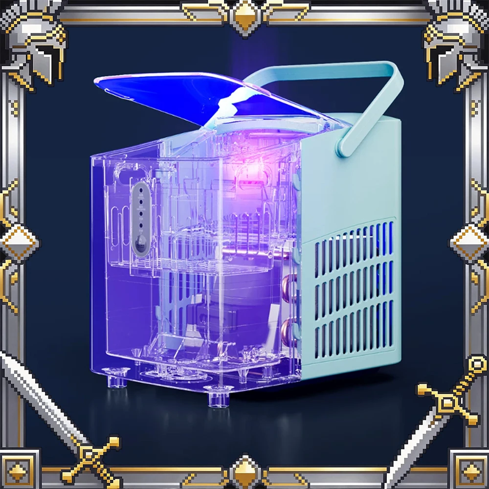 

Nostalgia Electrics RIC120COKE Ice Machine Real-Time UV Nano Sterilization Domestic Ice Maker Intelligent Cleaning Waterways